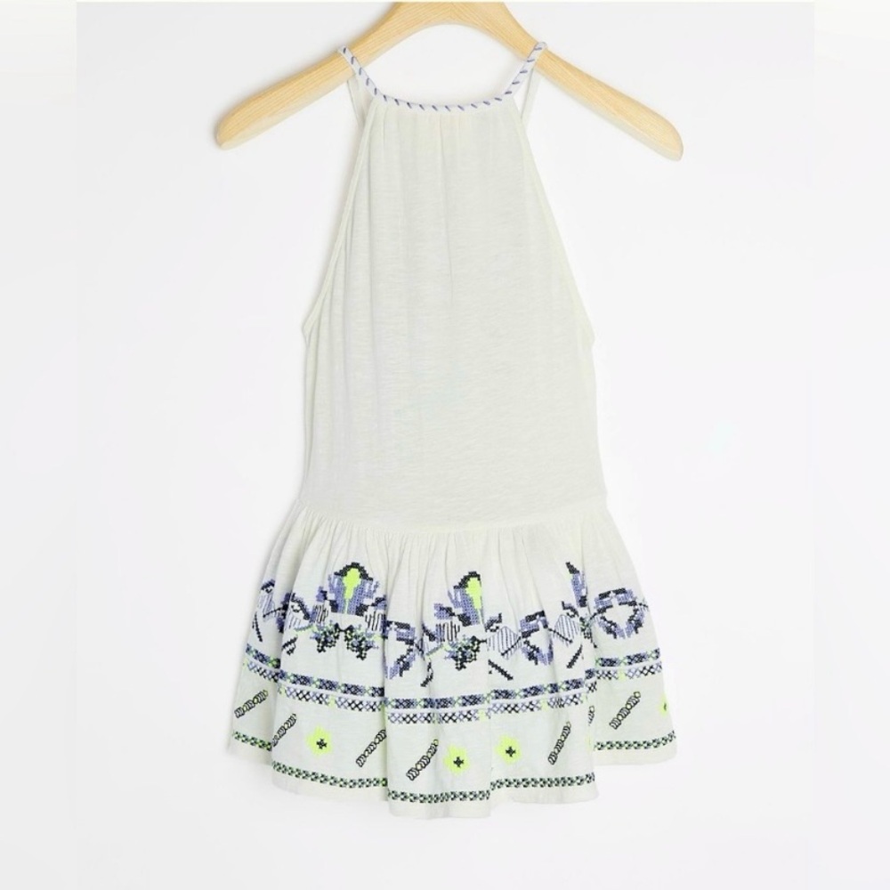 NEW Anthropologie Maeve Neela Embroidered Babydoll Top Sz XS - Picture 6 of 10